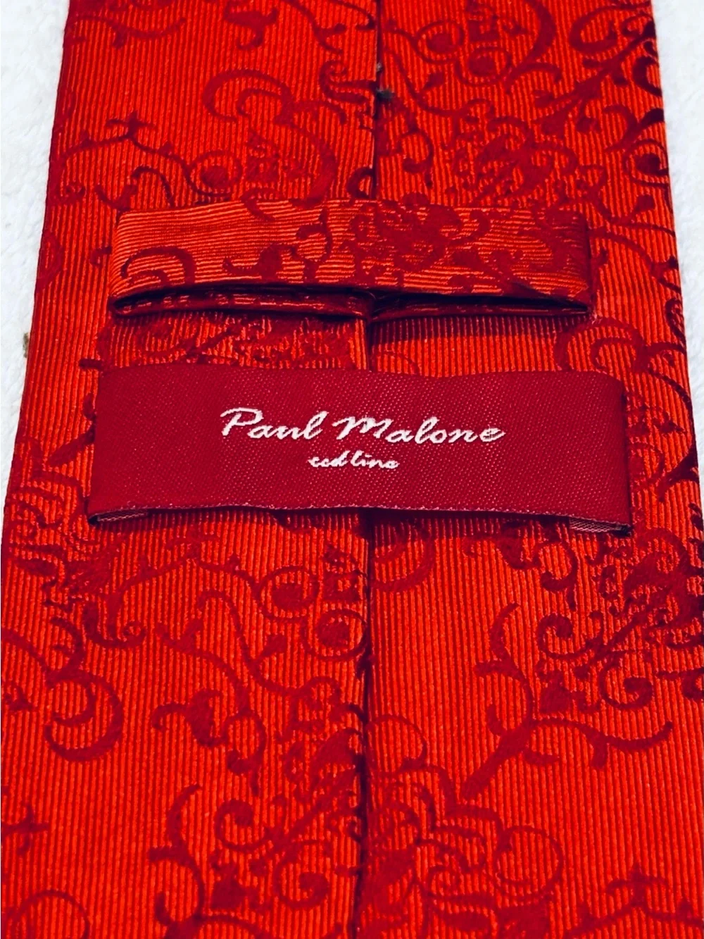 Brand New High Quality Seven Fold Designer Tie By Paul Malone / Palm Beach